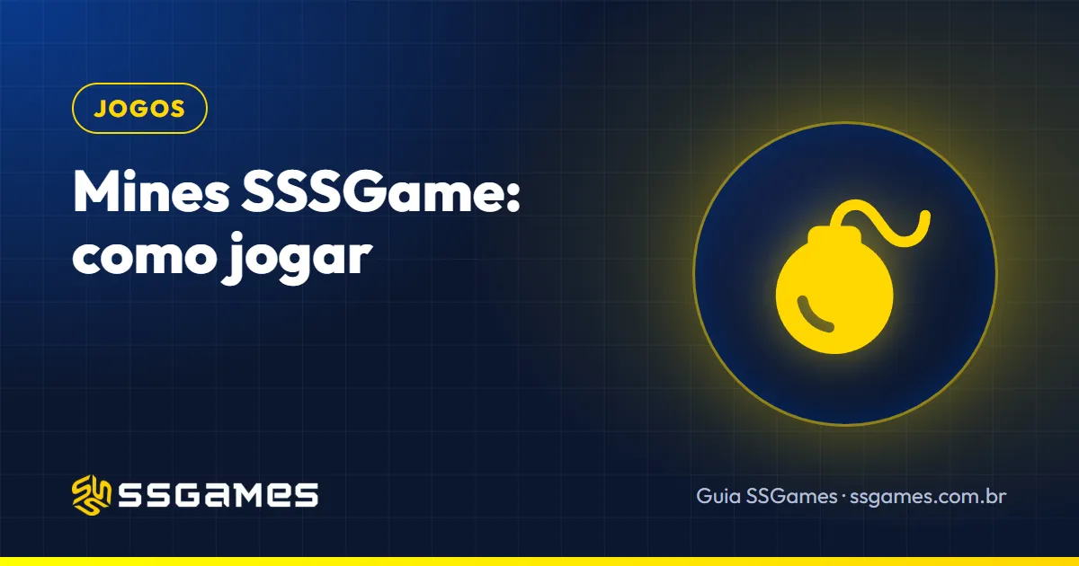 mines sssgame: capa do guia do SSGames com uma bomba, sobre o jogo Mines