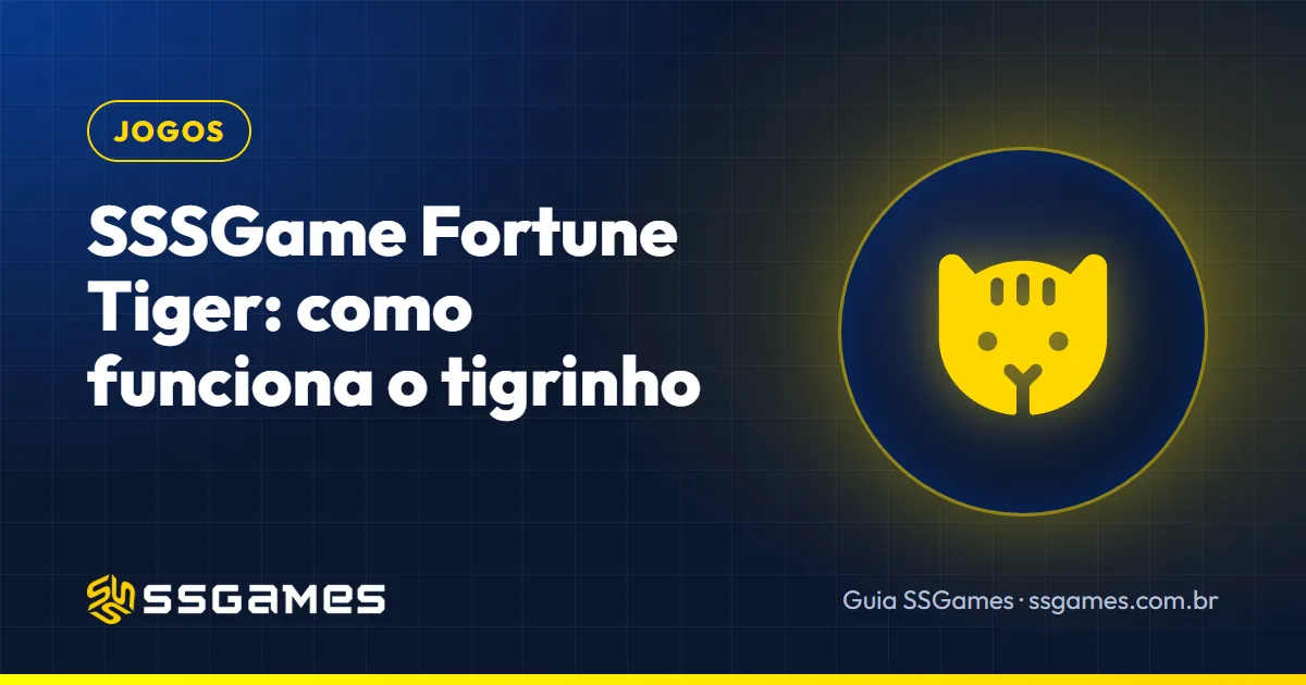 sssgame fortune tiger: capa do guia do SSGames com a cabeça de um tigre, sobre o slot do tigrinho