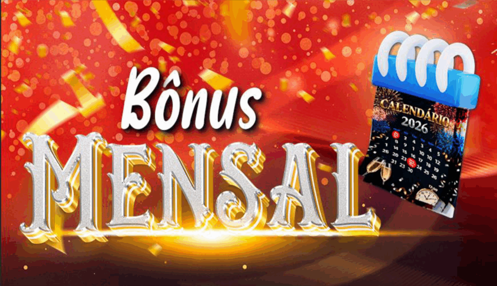 Jogador recebendo bônus mensal exclusivo na plataforma SSSGames