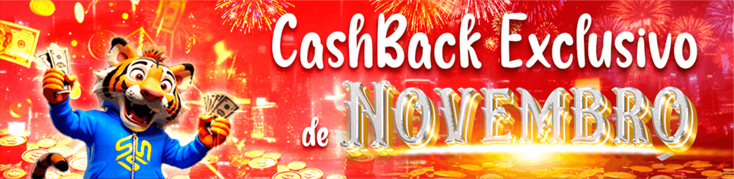 Cashback exclusivo de novembro na plataforma SSSGame